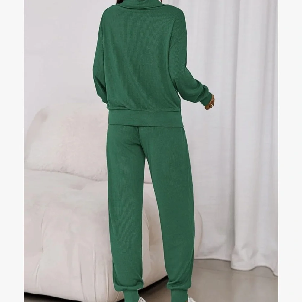 Prettygarden 2 piece ribbed  Women's set - Picture 2 of 6